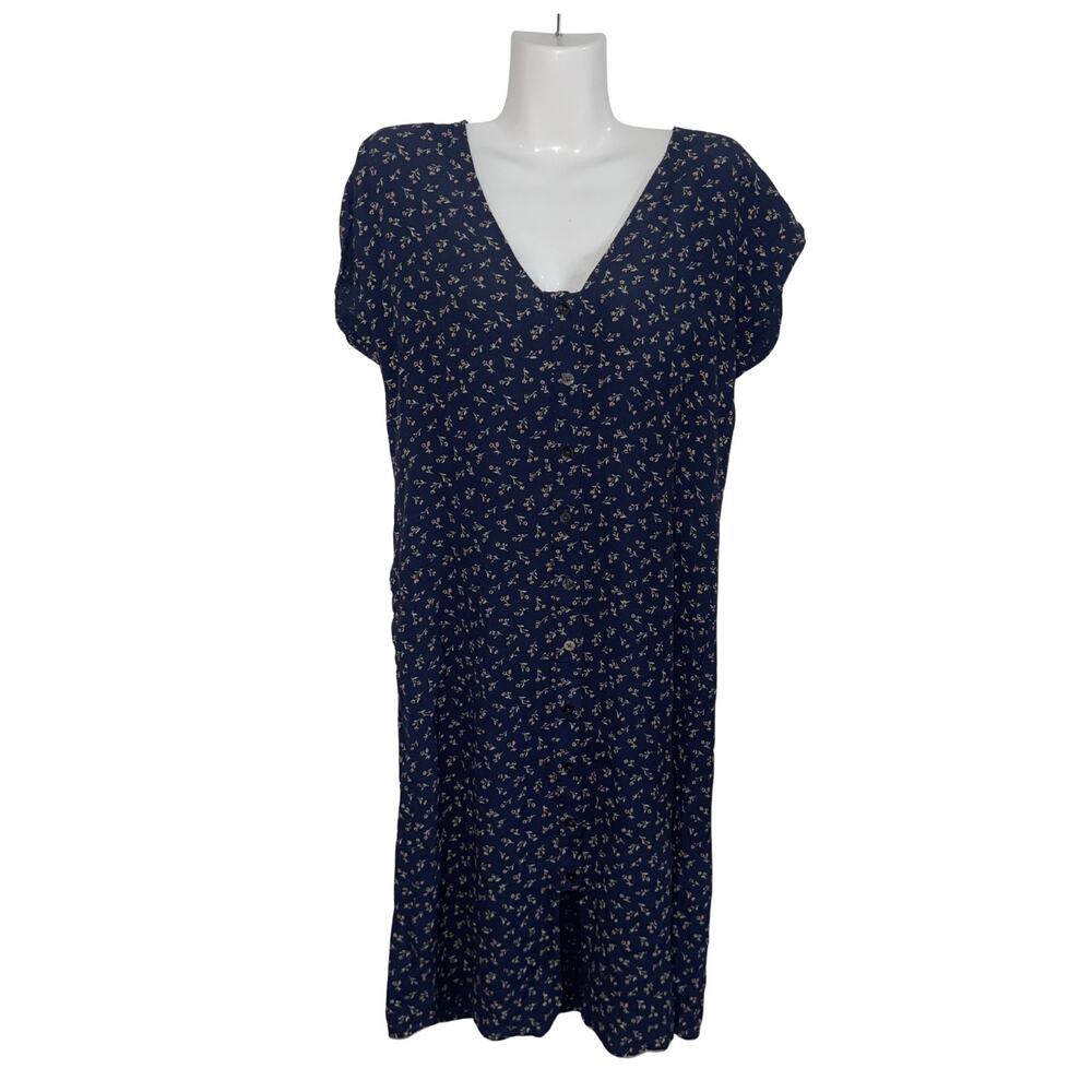 Madewell Easy Midi Floral Dress Spring Fling Size Small Drapey Boho Chic Casual - Picture 6 of 6